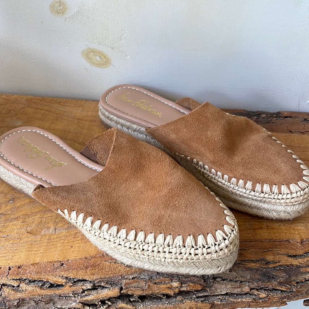 Sam Edelman Suede Espadrille Mules - Austin 6.5